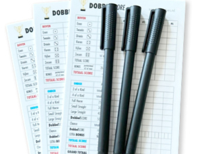 3 stuks Yahtzee Herbruikbare Scorebordjes